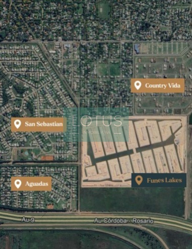 VENTA LOTE FUNES LAKES - CONTINENTE "A" - LOTE 68